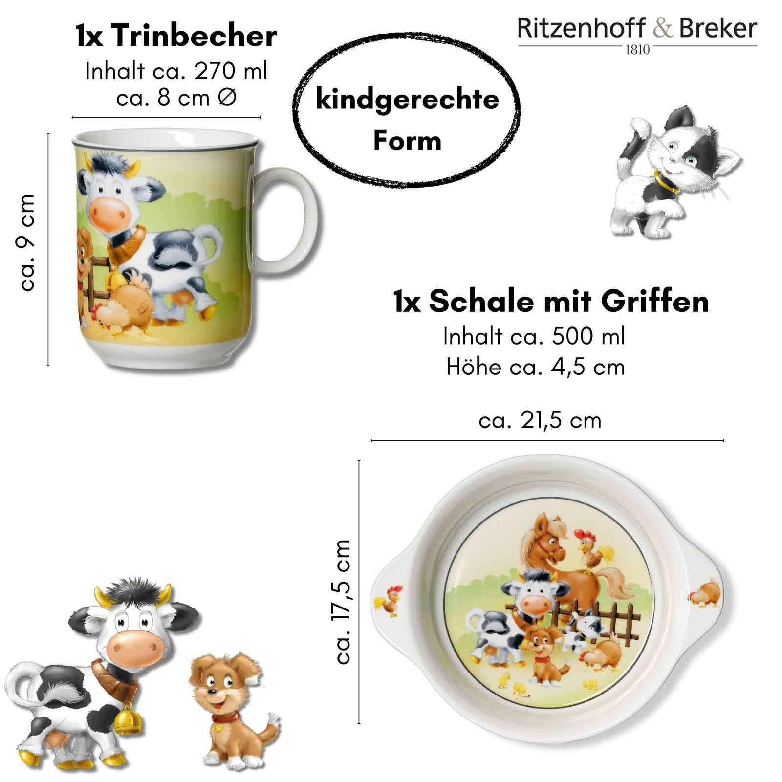 Ritzenhoff & Breker Kindergeschirr Hoftiere