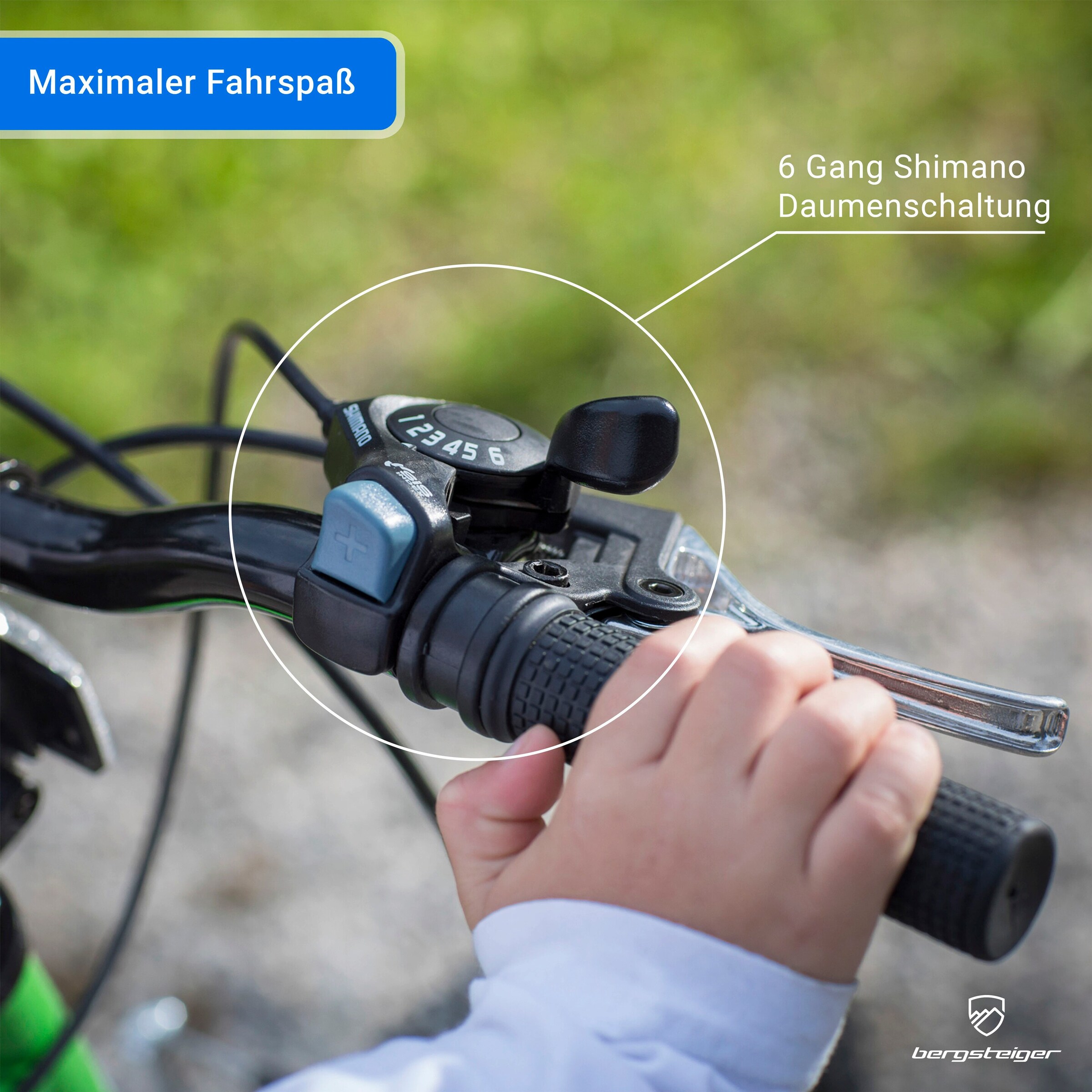 Bergsteiger Mountainbike Montreal 20 Zoll | black / green