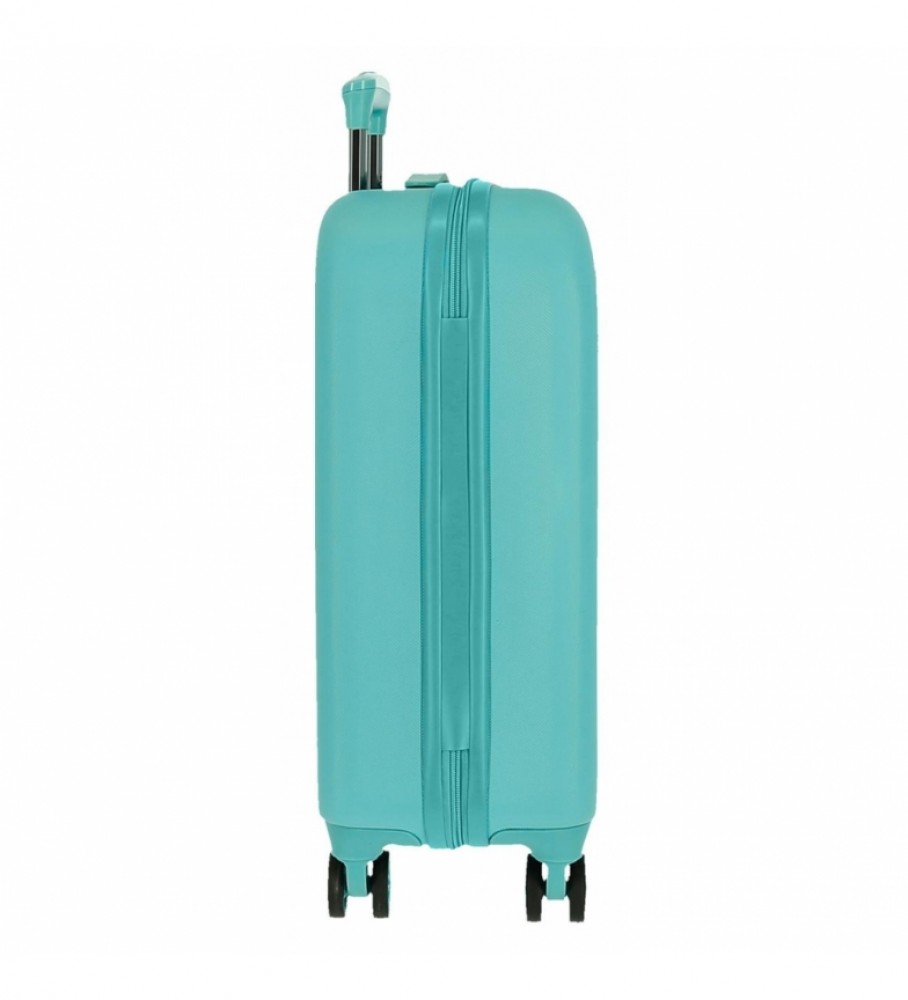 Mala de cabine rígida Movom Riga turquesa - 40x55x20cm -