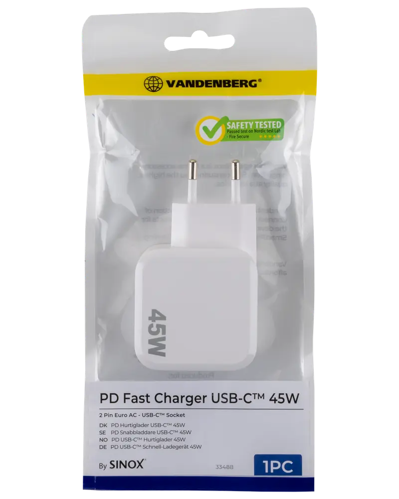 VANDENBERG Oplader USB-C 45 W