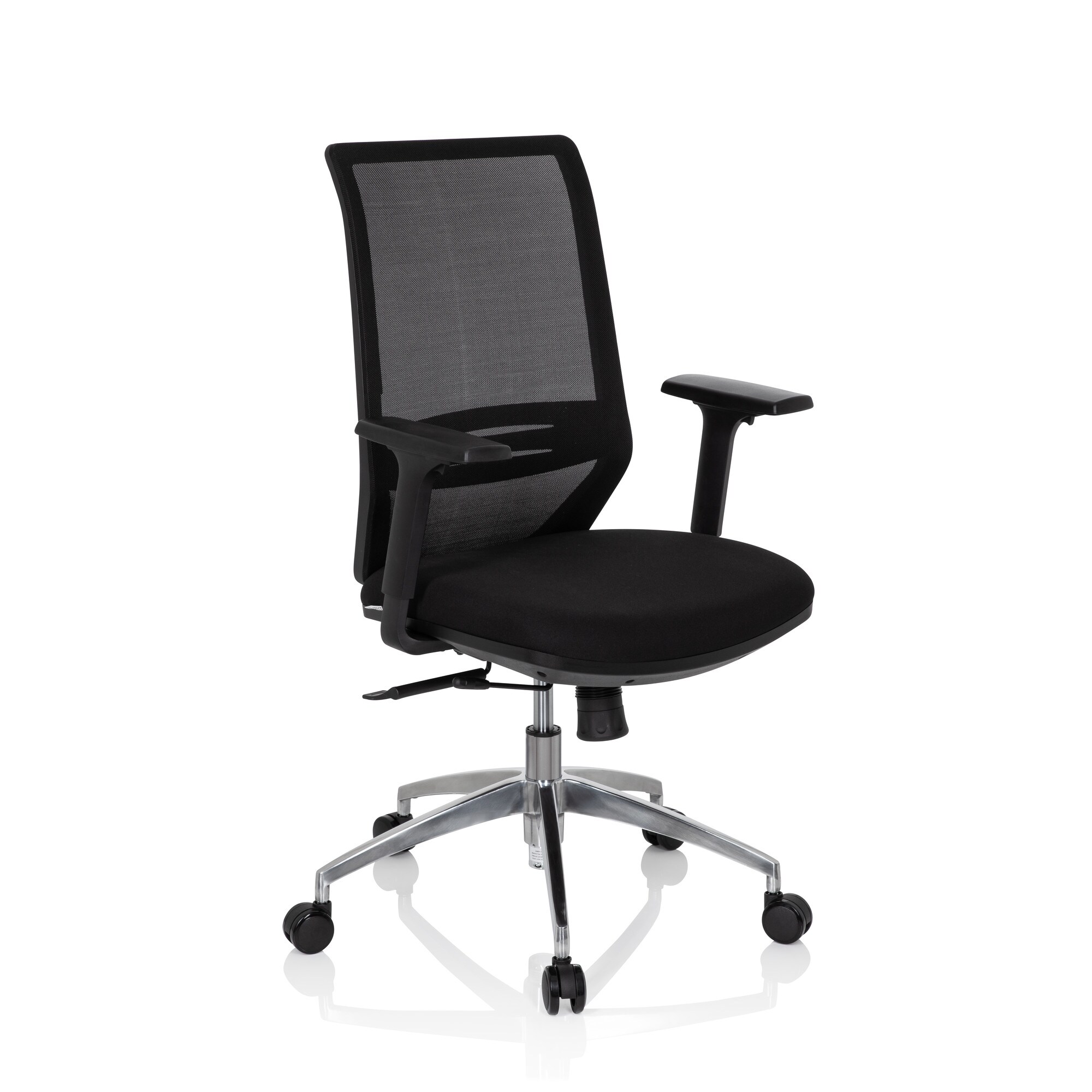 Profi Bürostuhl PROFONDO Stoff/Netzstoff mit Armlehnen (höhenverstellbar) hjh OFFICE