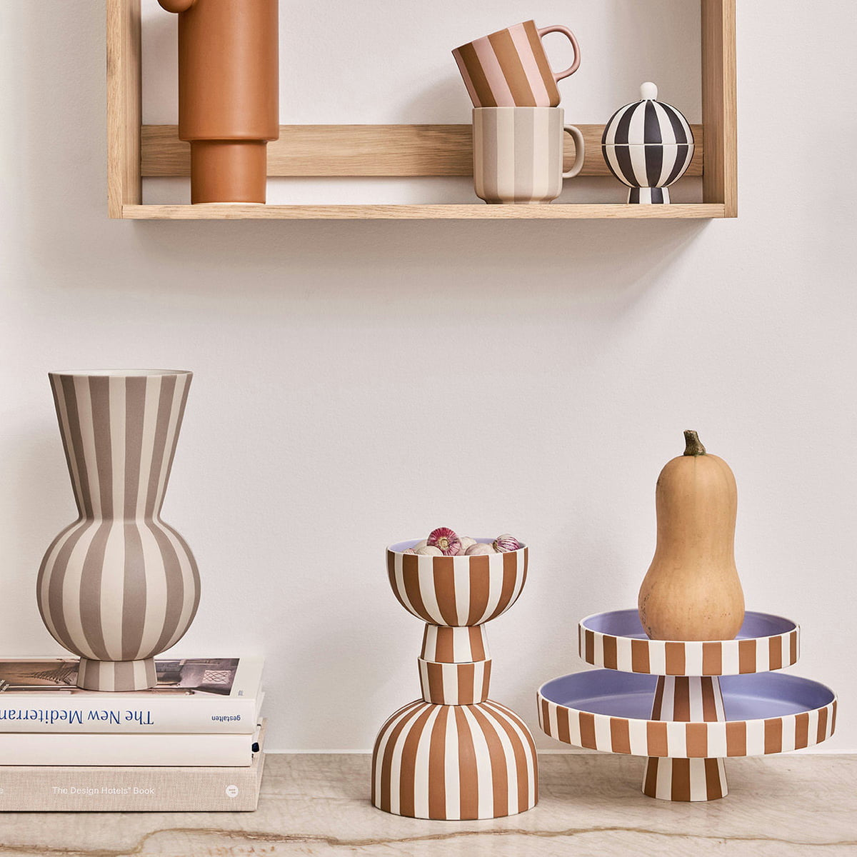 Servierplatte Toppu gross Caramel Lavender
