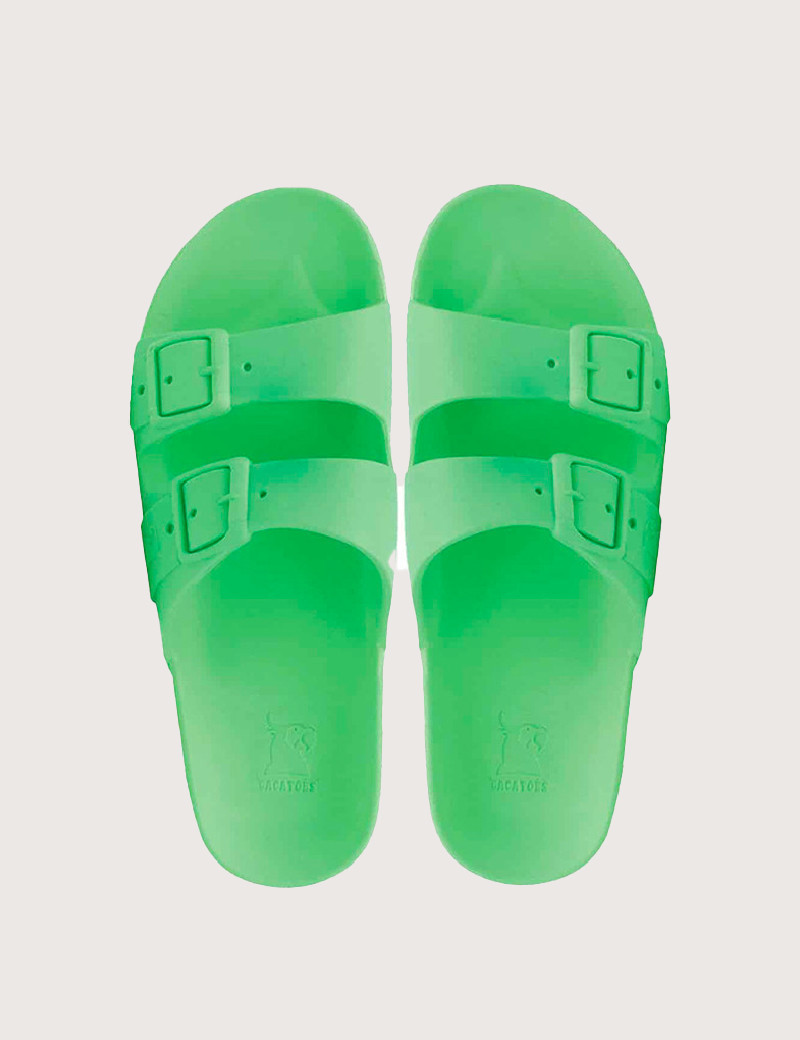 CACATOES SANDALES ENFANTS BAHIA VERT FLUO