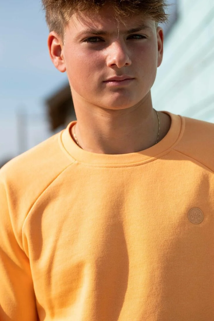 KRONSTADT oranje kronstadt trui lars kids organic/recycled crew sweat