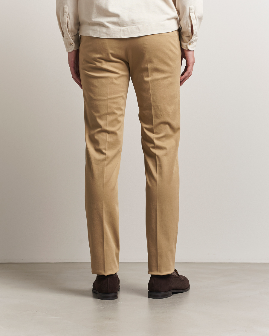 PT01 Slim Fit Cotton/Stretch Trousers Beige