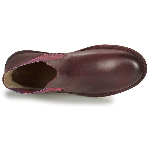 Kickers - TINTO - Bordeaux foncé