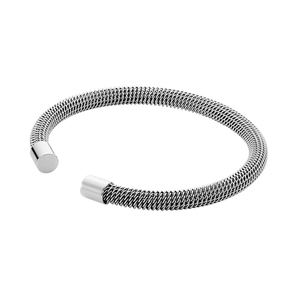 Bracelet Jonc Acier Blanc Sibil