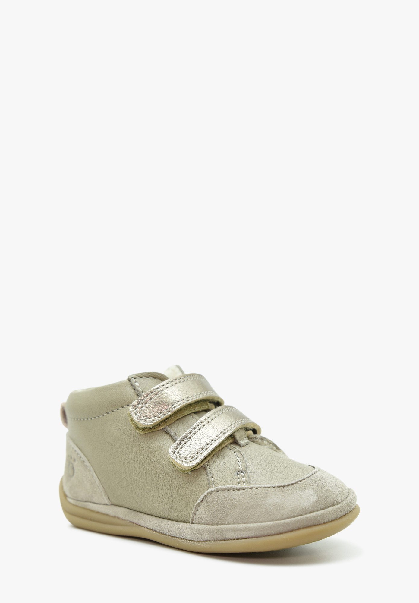 Aubépine Wollfutter erste Schritte Glitzer Beige