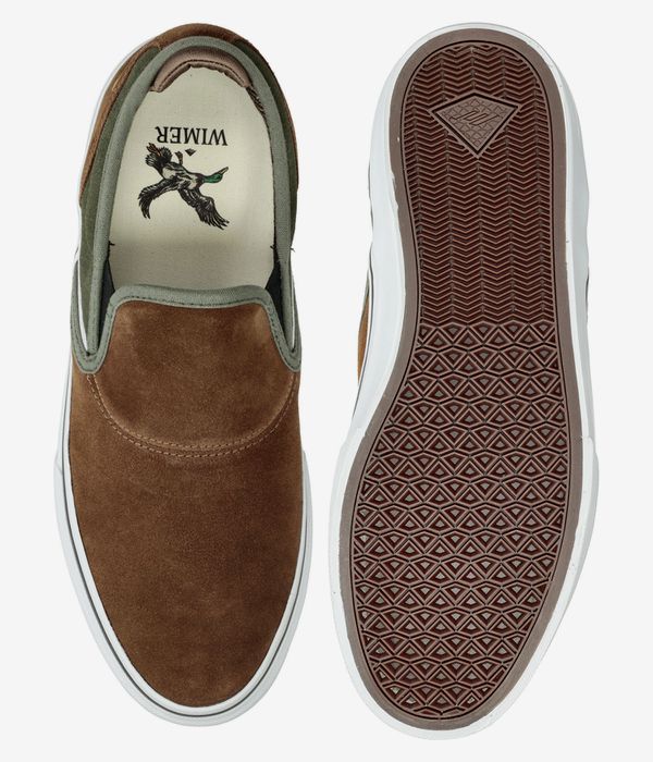 Emerica Wino G6 Slip-On Schuh (brown green)