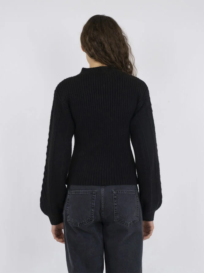 Neo Noir Bonita Bolero Knit Blouse Black