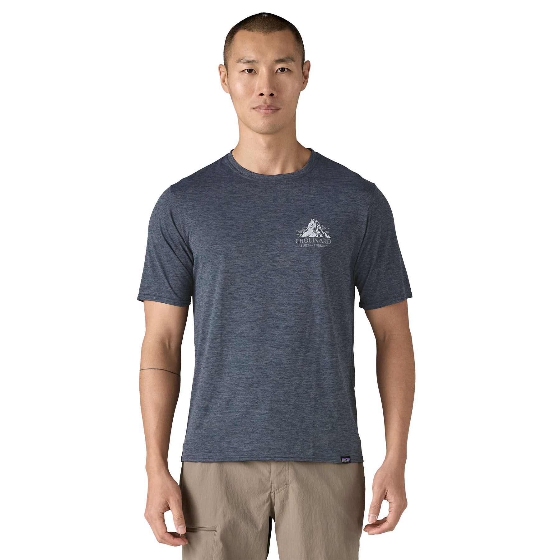 Patagonia Cap Cool Daily Graphic Shirt Lands Chouinard Crest/Smolder Blue