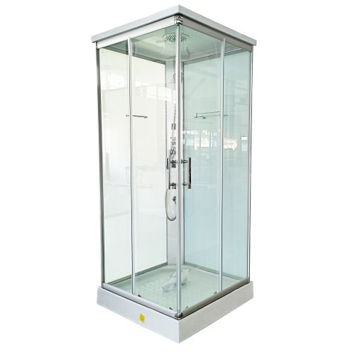 Badstuber Twist gesloten douchecabine kitvrij vierkant 90x90x215cm