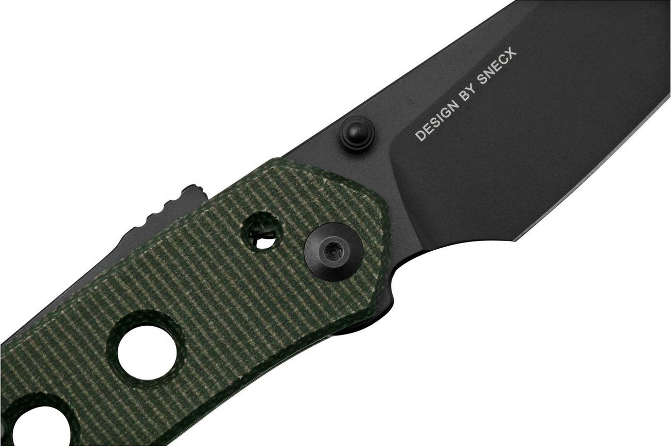 Civivi Vision FG C22036-3 Green Micarta, Black Nitro-V Blade, zakmes, Snecx Tan design