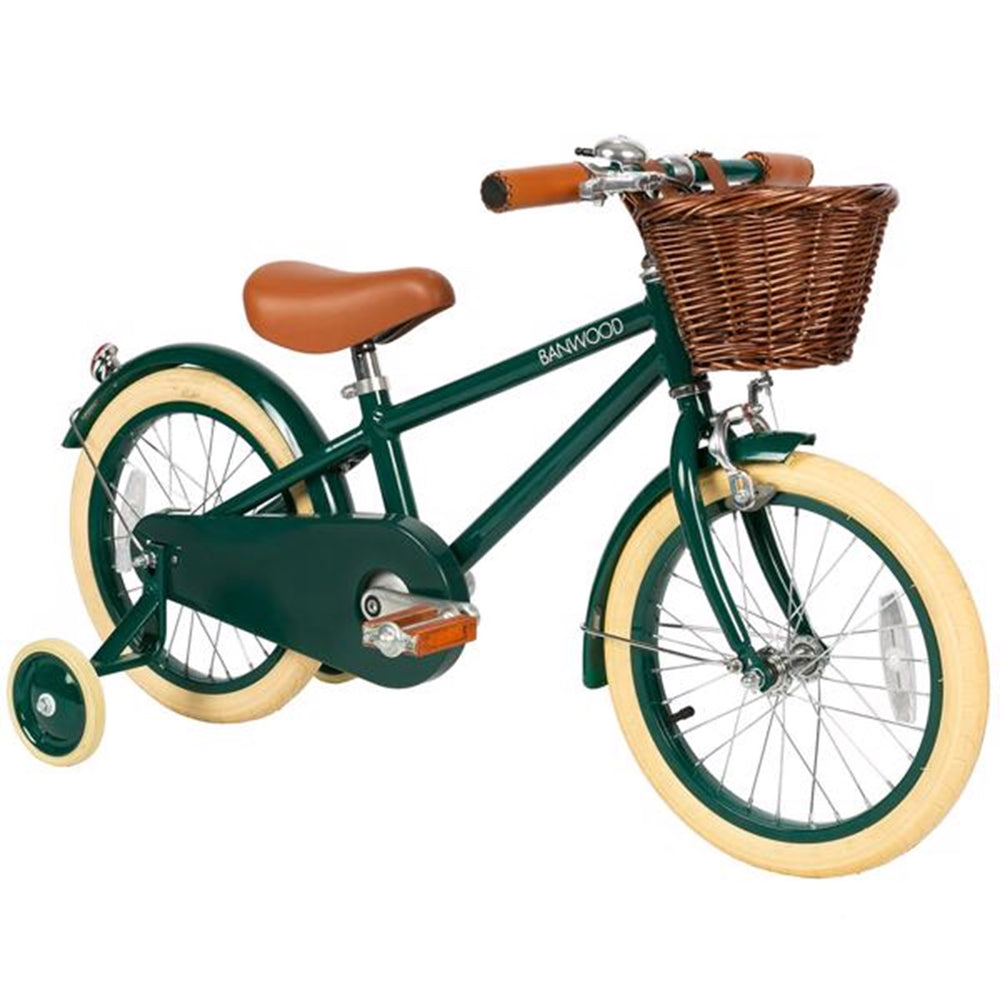 Classic Cykel Green - Banwood → Luksusbaby.dk