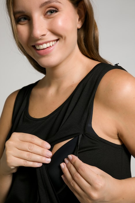 Bellieva-Sweatkleid, Stillfunktion, Rundhals