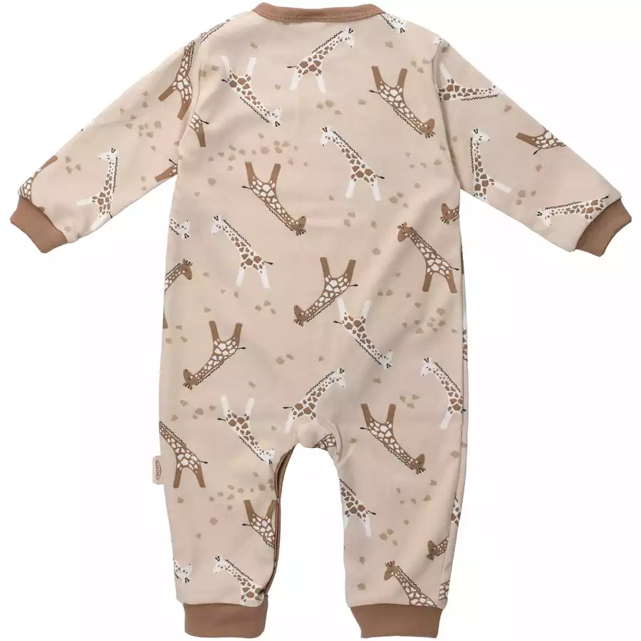 Makoma Strampler Giraffe braun