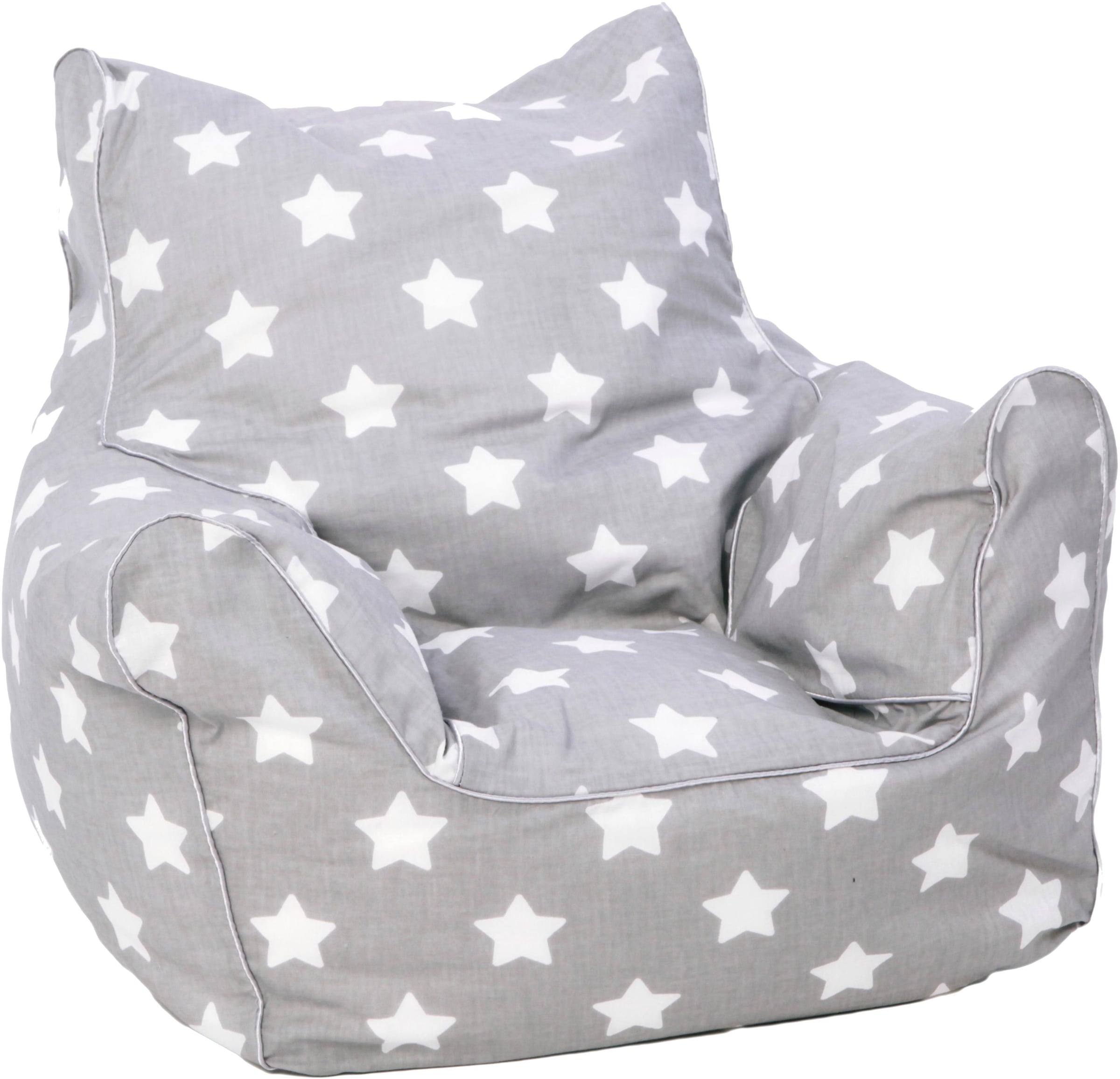 Knorrtoys® Sitzsack »Grey White Stars« für Kinder; Made in Europe