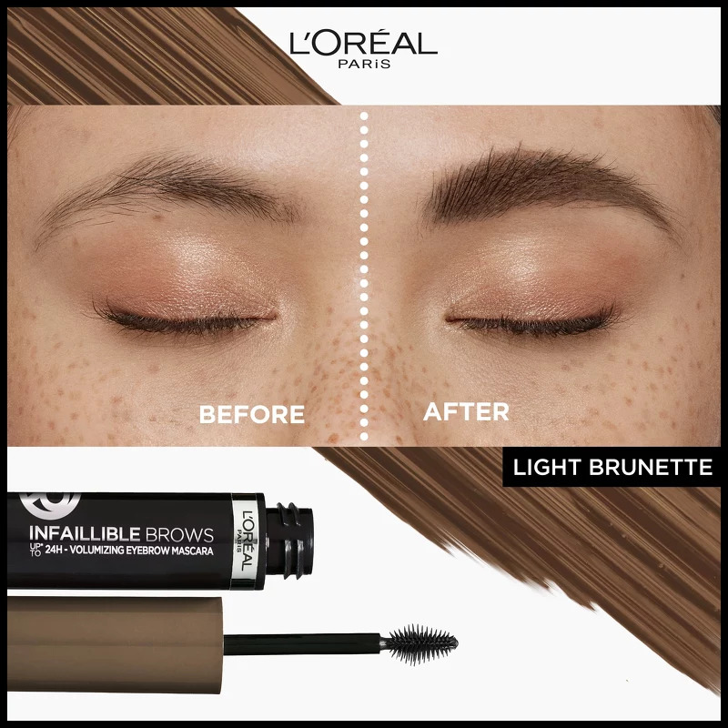 L'Oréal Paris Cosmetics Infaillible Brows 24H Volumizing Eyebrow Mascara 4,4 ml - 5.0 Light Brunette