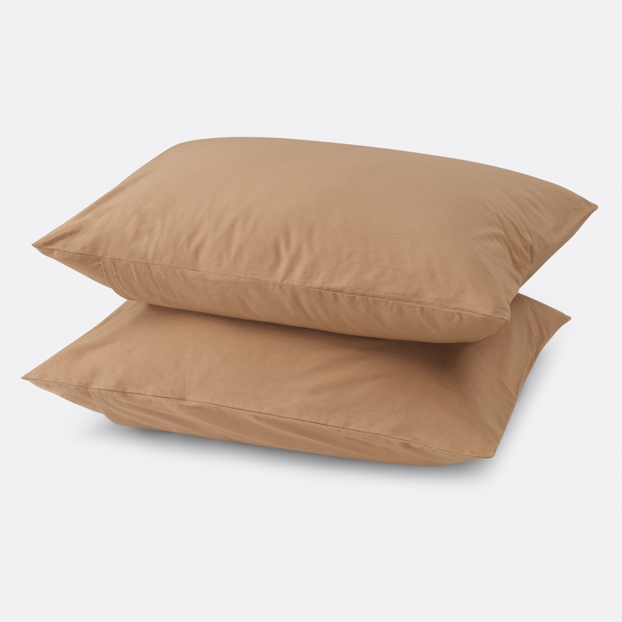 Kussensloop Cotton Satin antique brass 70x60 cm - set van 2