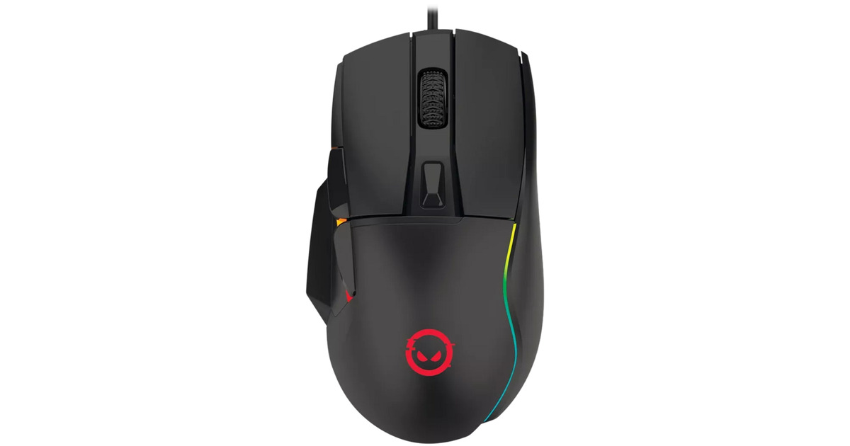 LORGARJetter 357 gaming muis  (Zwart, 200 - 8000 dpi, RGB)