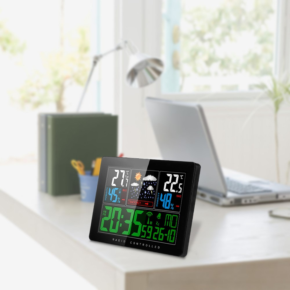 (2-tlg. Set) Wireless Wetterstation Digital Thermometer / 5.7