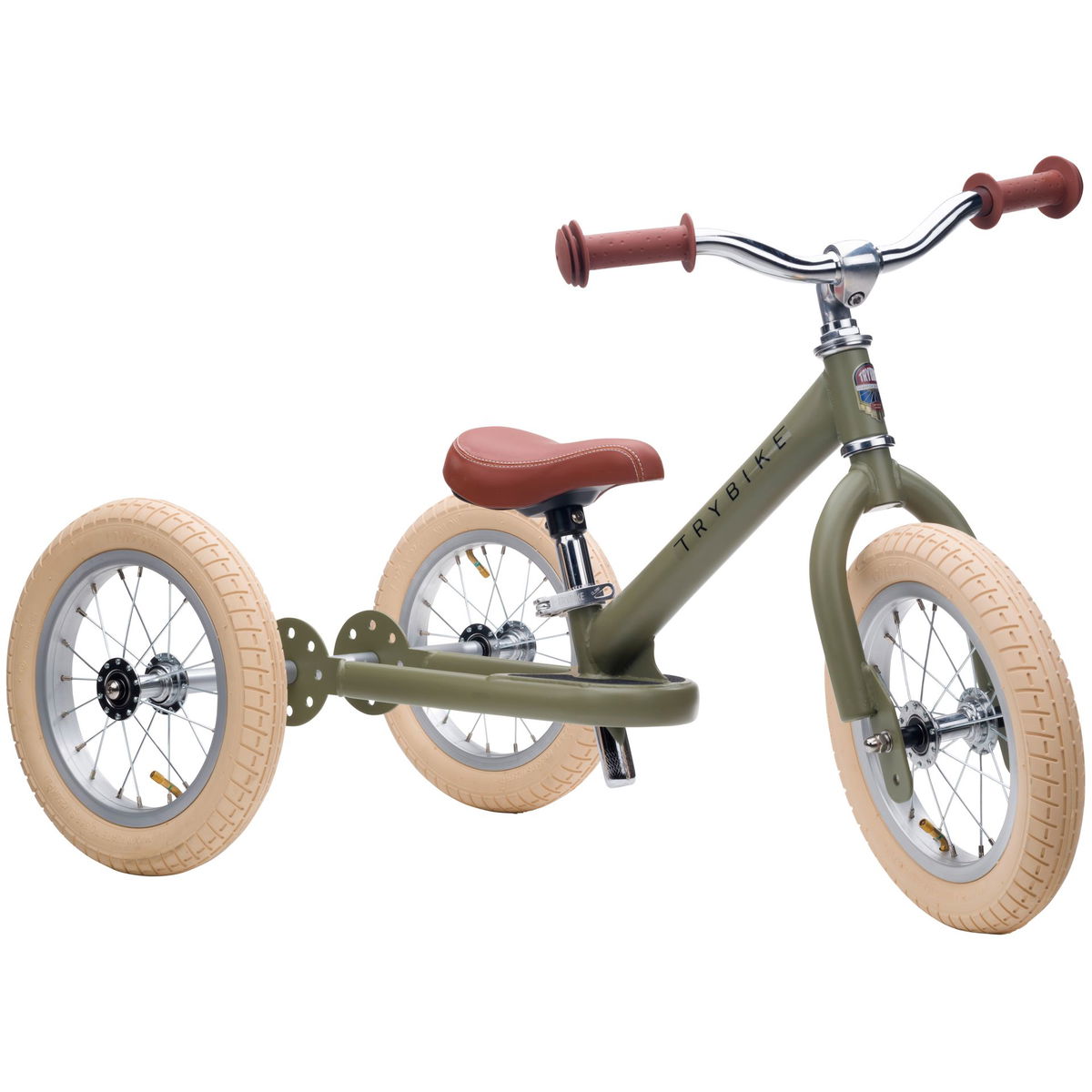 TrybikeTrybike   Steel Bike 2in1 matt Vintage Green