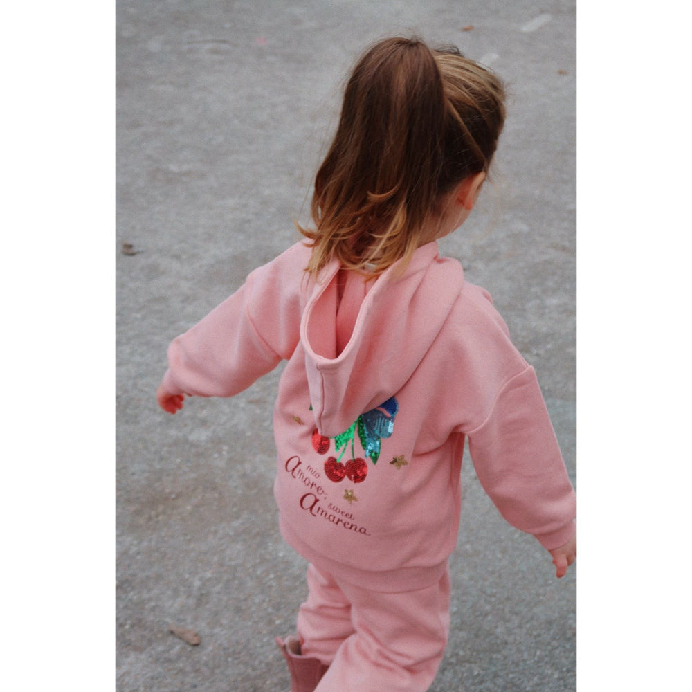 Køb Konges Sløjd Mellow Rose Lou Paliet Sweat Zip Hætte Ocs