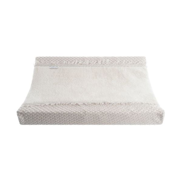 Baby's Only Happiness Aankleedkussenhoes - Urban Taupe / Ecru