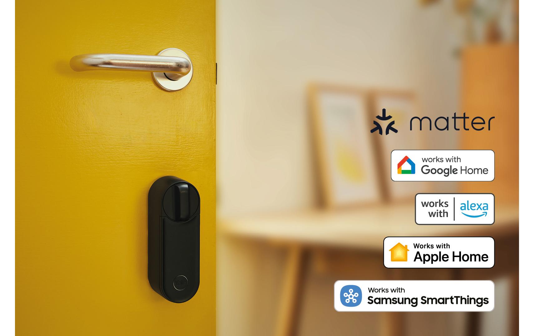 Linus L2 Smart Lock und Smart Fingerprint Keypad Schwarz<br>Smart Keypad mit Türschloss