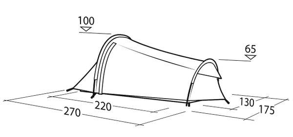 Robens Cress 2 Pro Tunnelzelt für 2 Personen