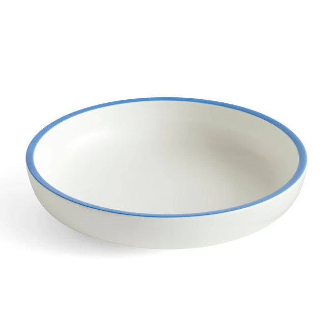HAY  Sobremesa Serving skål L - hvid/blå