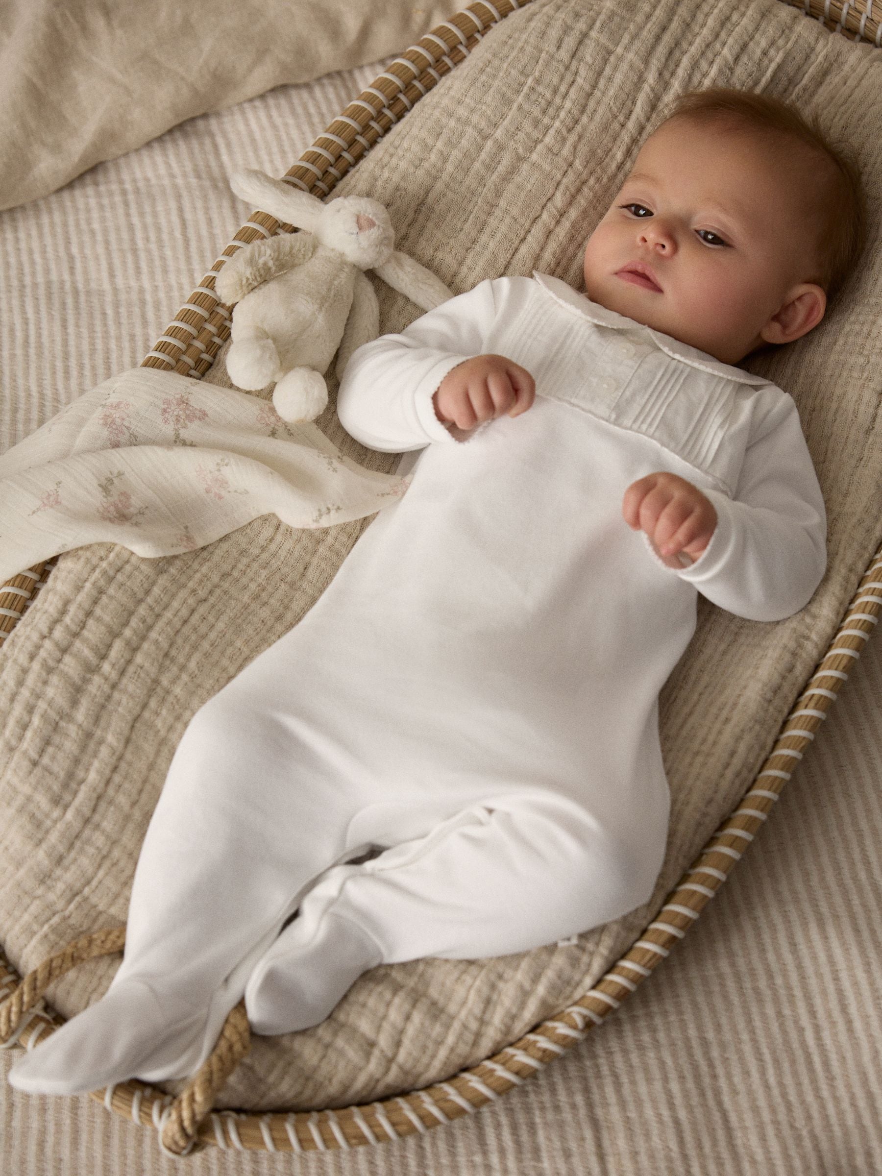 Wit - Feestelijke babyslaapzak (0mnd-2jr)
