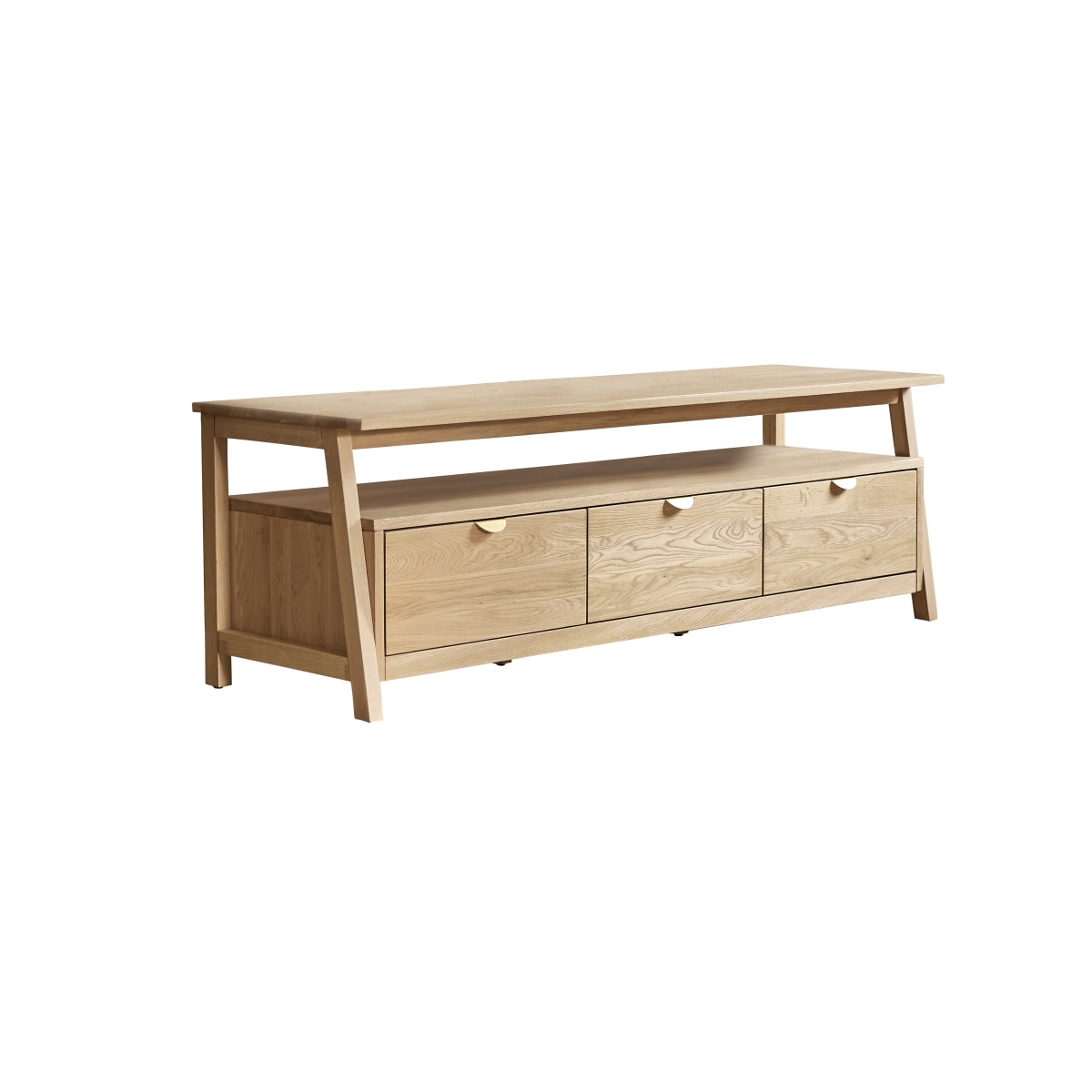 Tikamoon - Pola - Massief eiken tv-meubel 150 cm