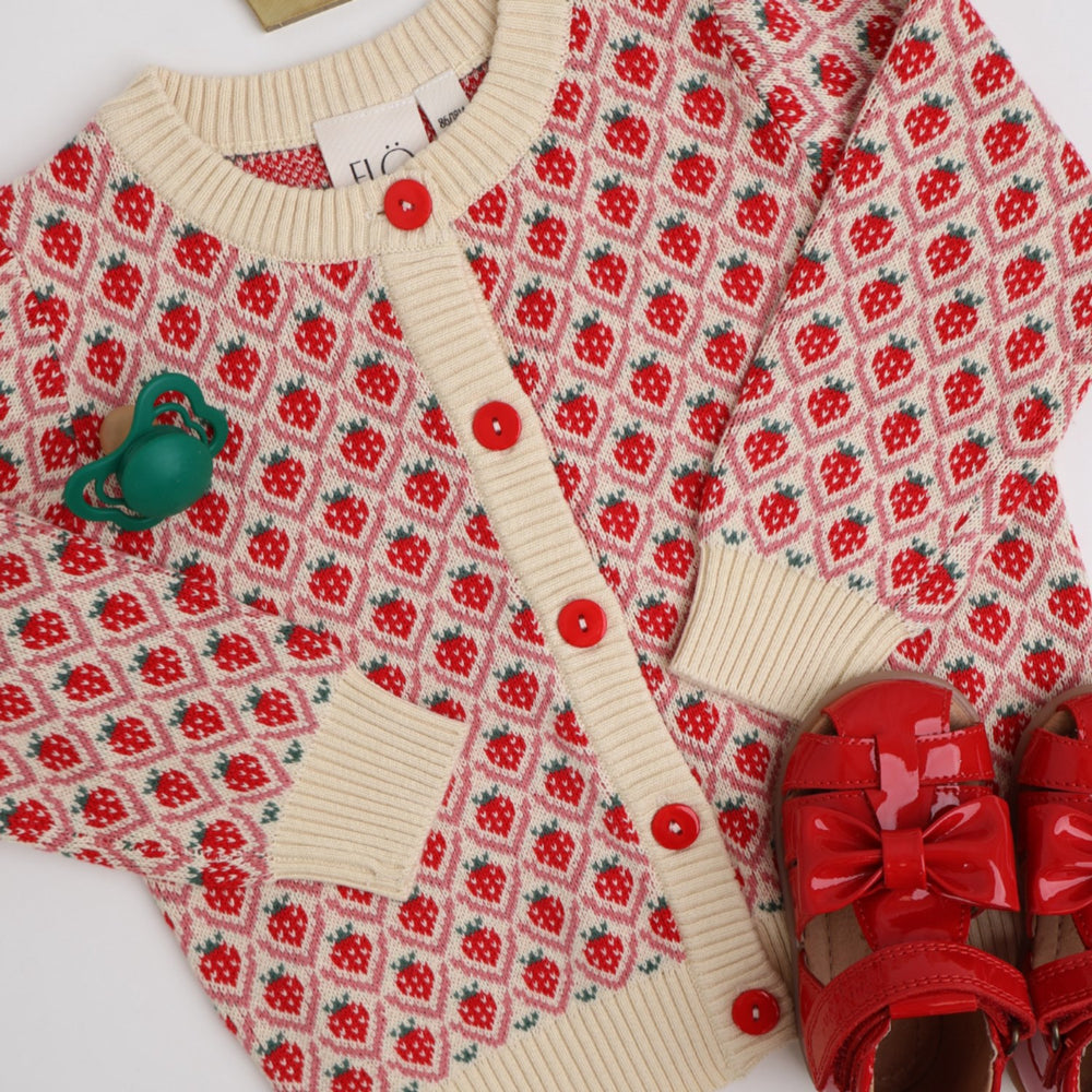 Køb Flöss Soft White Berry Zuri Cardigan