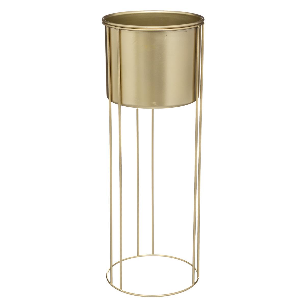 CACHE POT METAL OR POT D 21.5X58CM