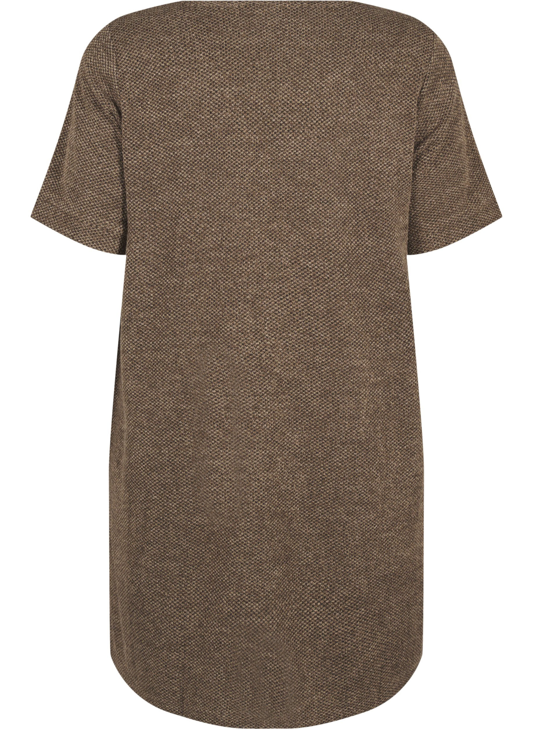 T-shirt kjole med korte ærmer