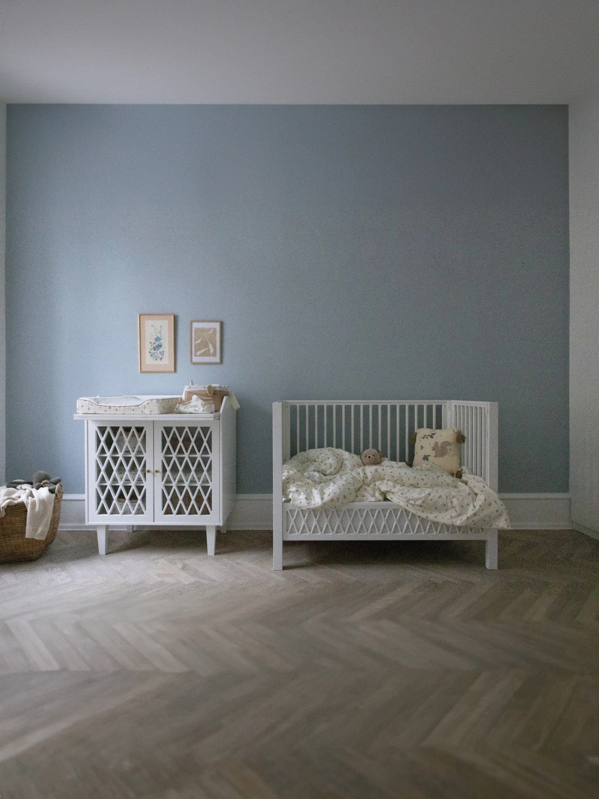 Kussen Blueberries van biokatoen met kwastjes