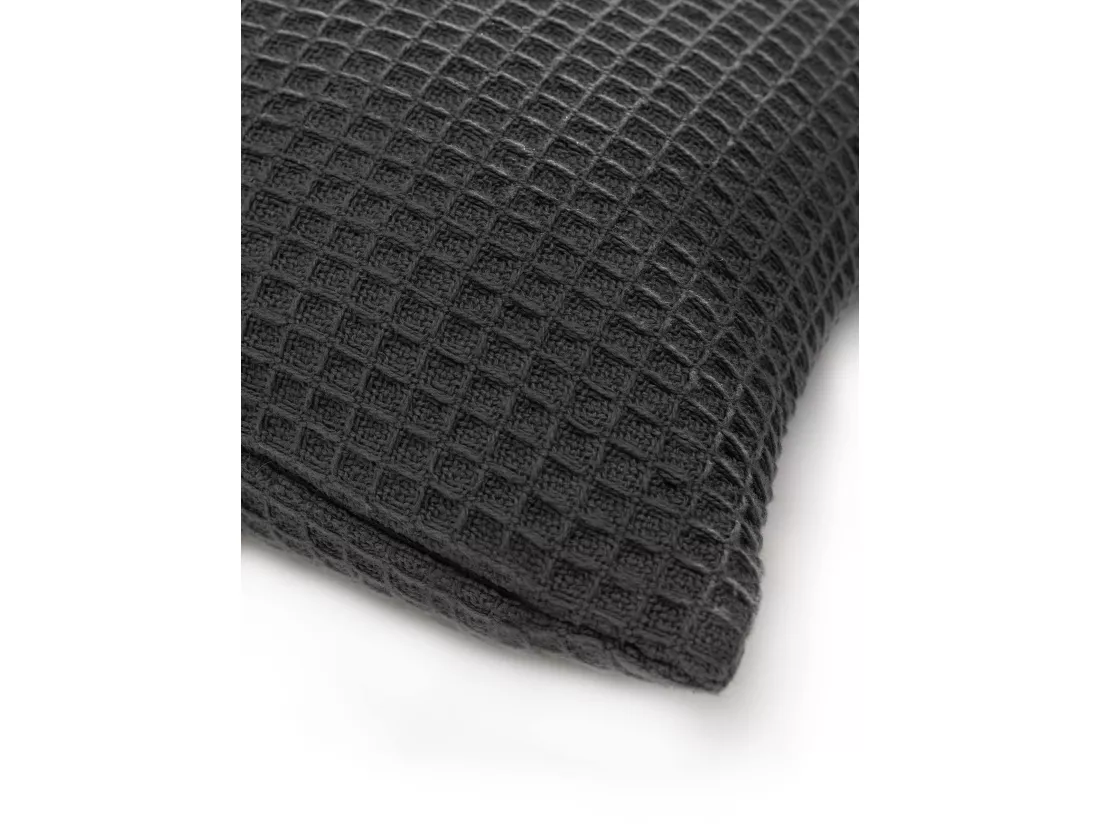Housse de coussin Amalia Gris foncé 45x45 cm