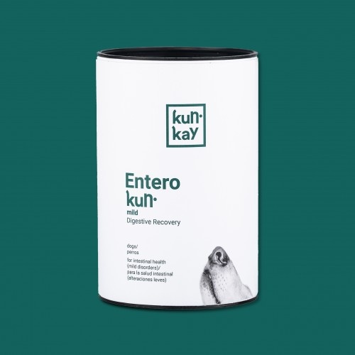 Enterokun Mild, suplemento para a saúde intestinal em cães.