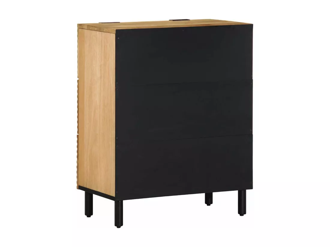 Buffet marron 60x33x75 cm bois massif de manguier