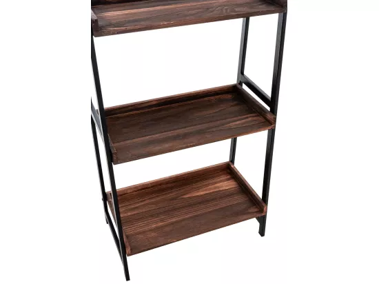 Étagères sur pied - Métal - 64 x 36 x 152cm - Marron - Dahn