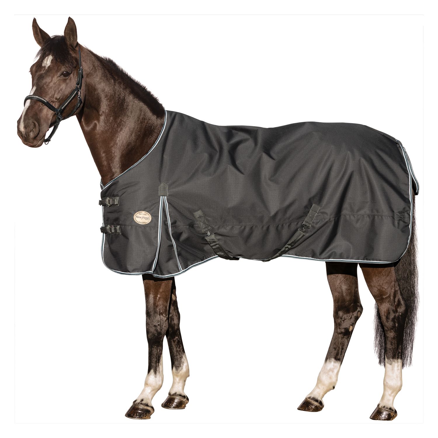 Horse-friends Outdoordecke Hamburg 100 g - schiefer