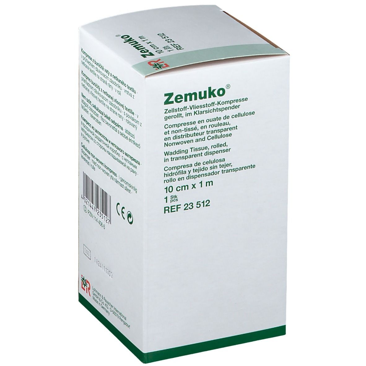 Zemuko Kompr. gerollt 1 m x 10 cm 23512