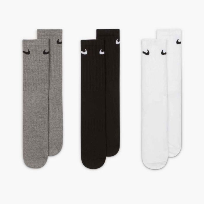 Nike Unisex Strømper Everyday Lightweight Crew Socks 3-Pack Hvid