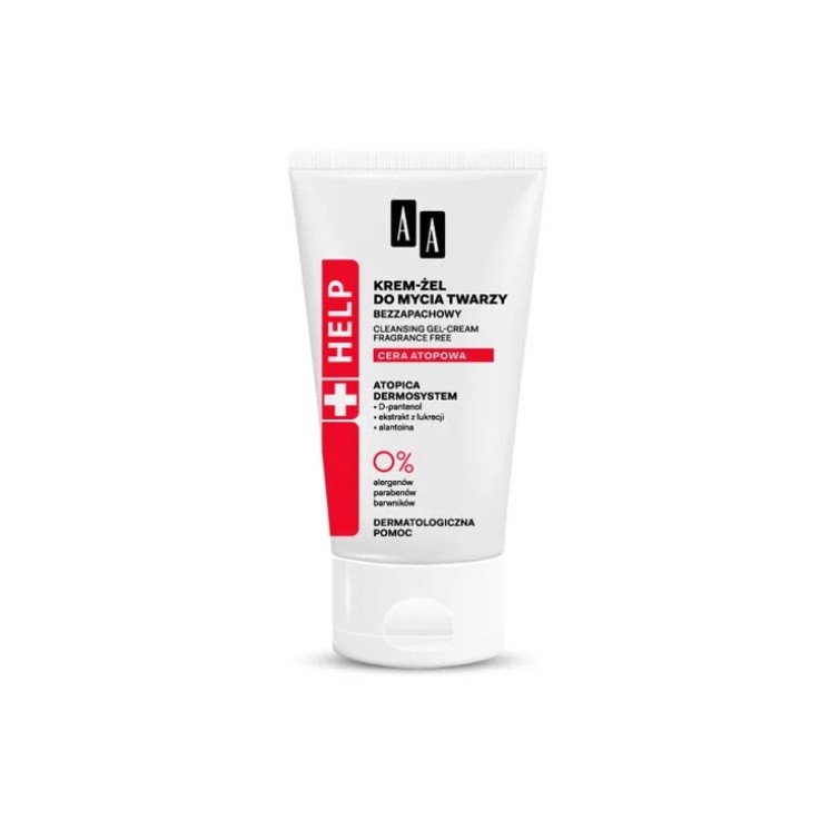 AA Help Atopic Skin Parfumvrije gezichtswascrème-gel 150 ml