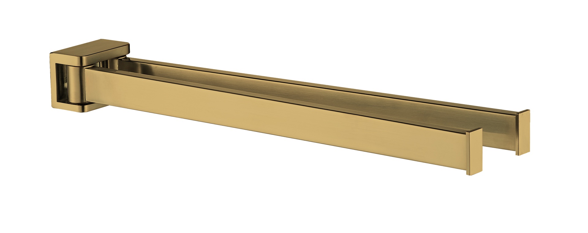 Plieger Altea 2 armige handdoekhouder 36 cm geborsteld goud