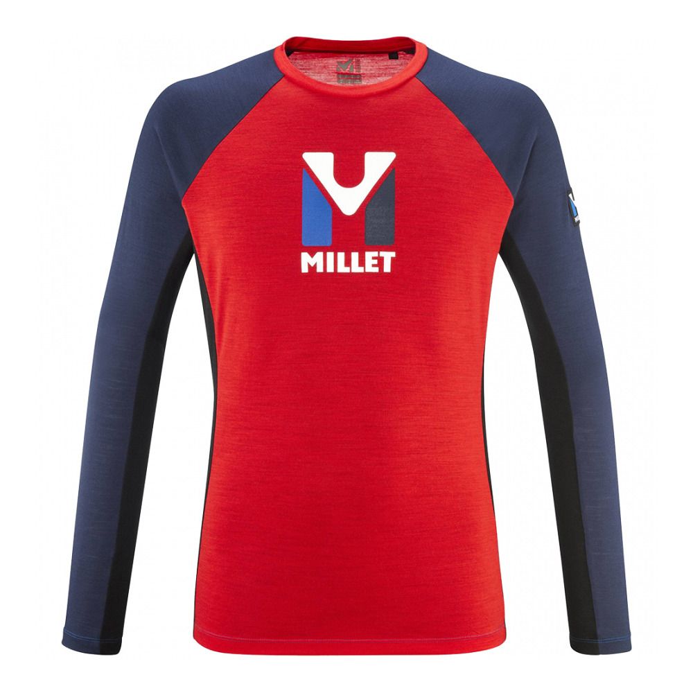 Millet TRILOGY WOOL - Maillot Homme rouge/noir