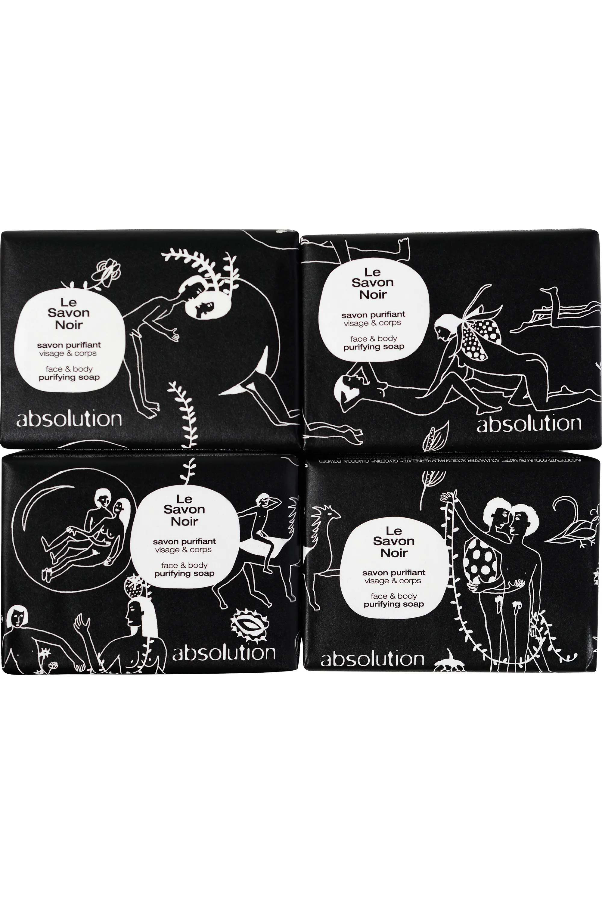 Absolution Le savon noir purifiant visage & corps-100 g