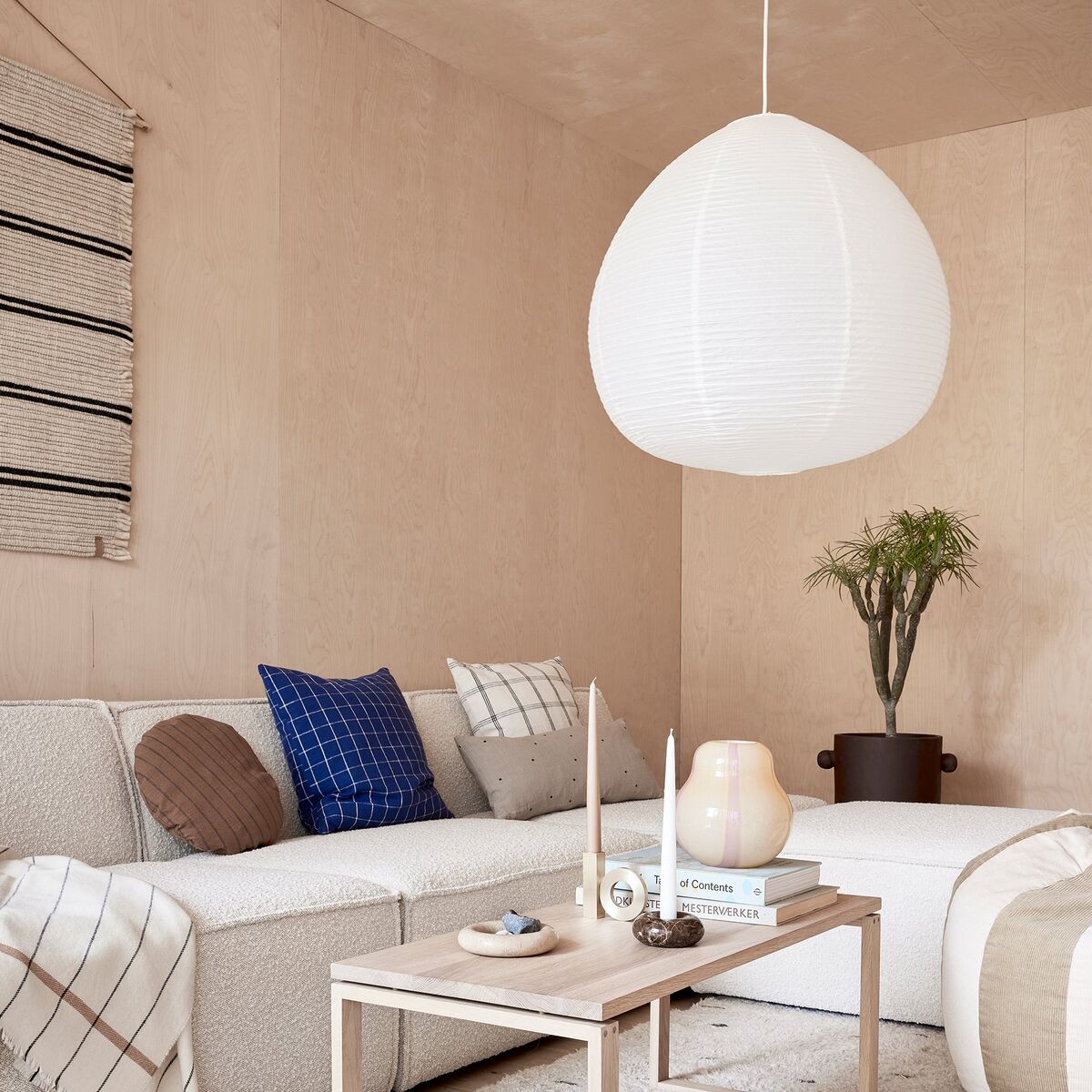 Kojo Paper Shade lampe 60 cm, offwhite