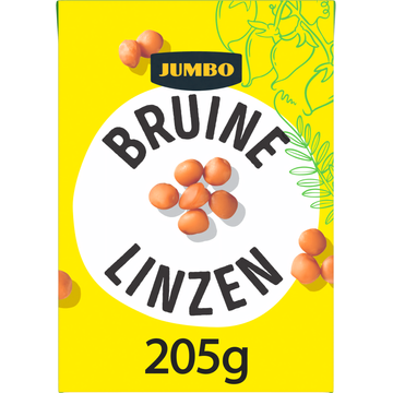 Jumbo Biologische Bruine Linzen 205 g